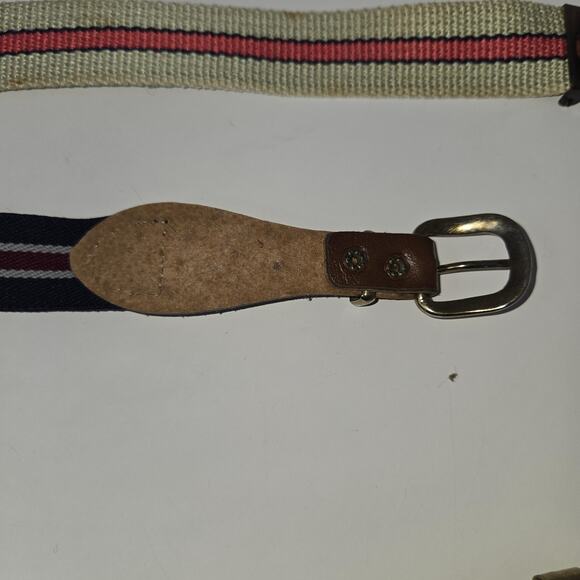 Vintage Children's Belt Lot of 5 Woven Elastic Leather 24" to 26" Adjustable - Picture 13 of 16